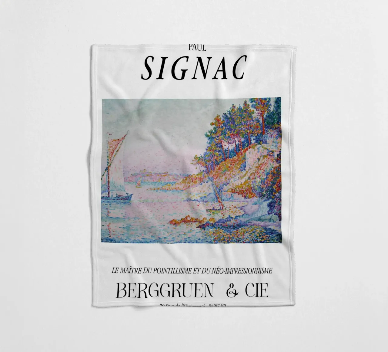 Paul Signac La Calanque Pointillisme Meester Berggruen fleecedeken van NorwesClub