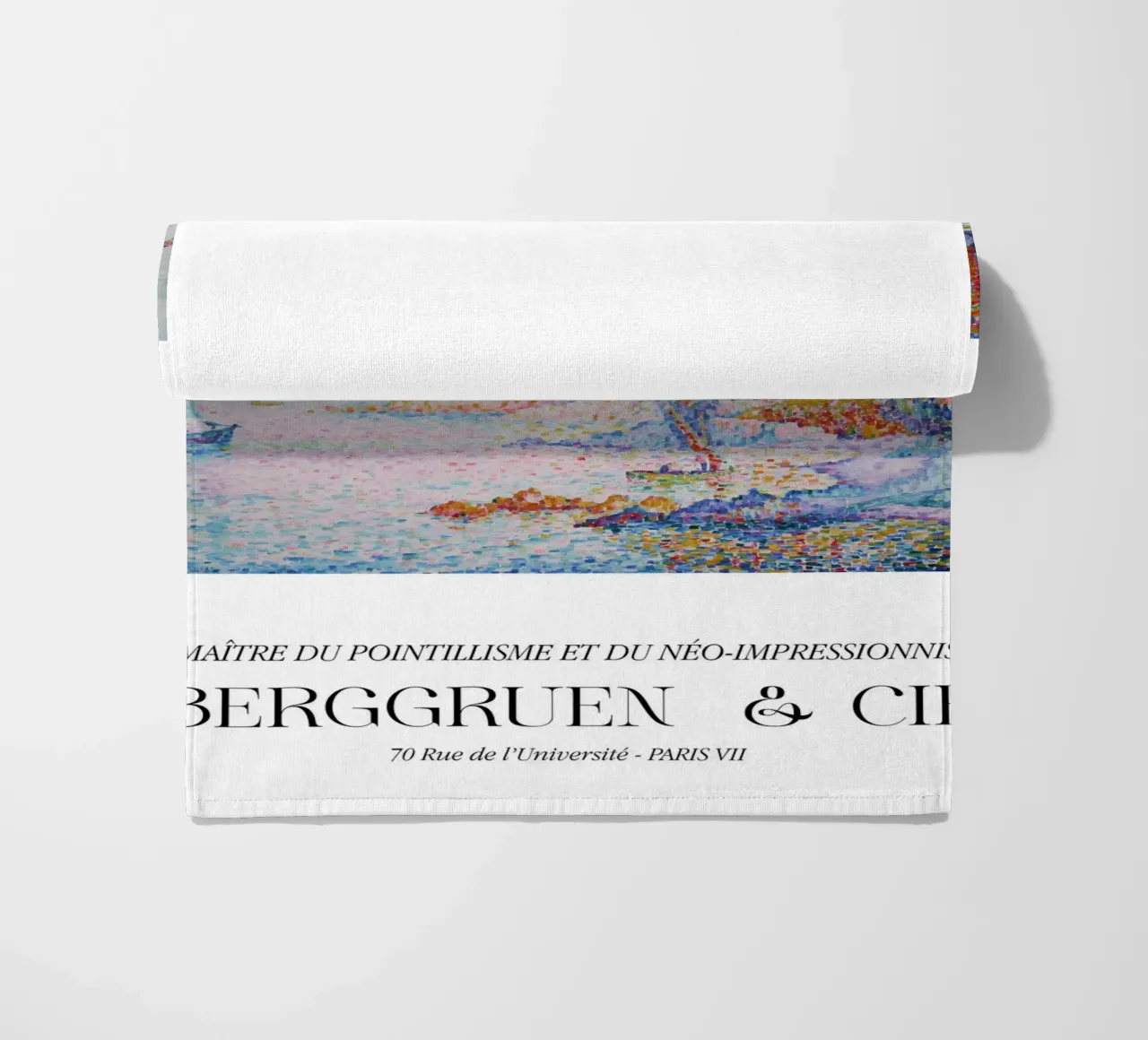 Paul Signac La Calanque Pointillisme Meester Berggruen strandhanddoek van NorwesClub