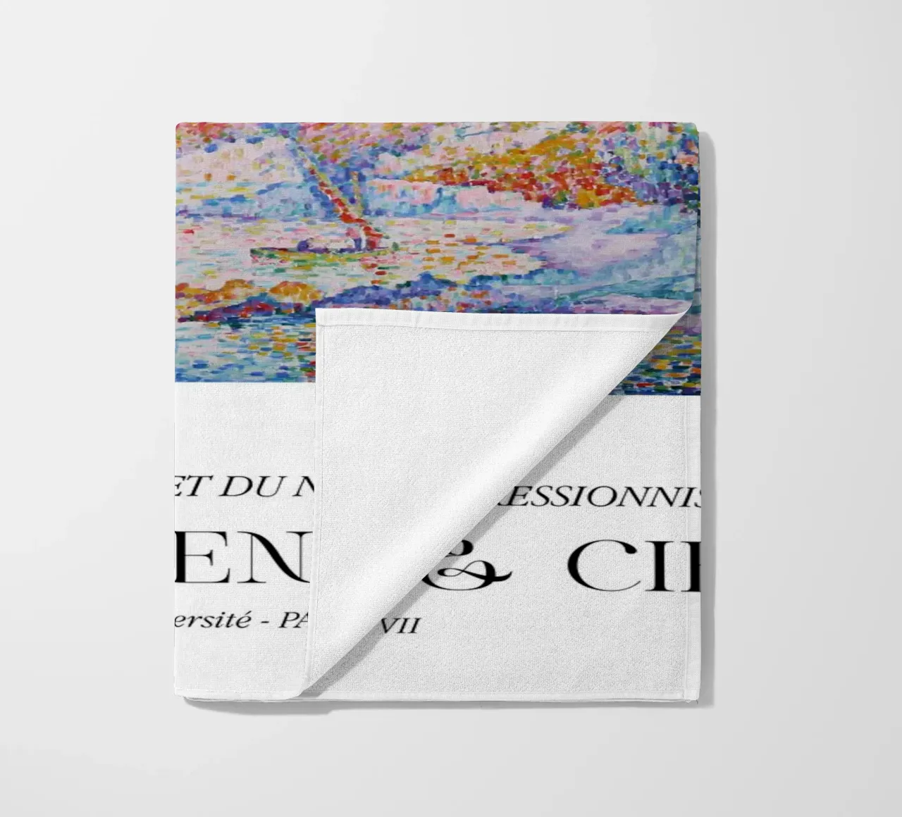Paul Signac La Calanque Pointillisme Meester Berggruen strandhanddoek van NorwesClub