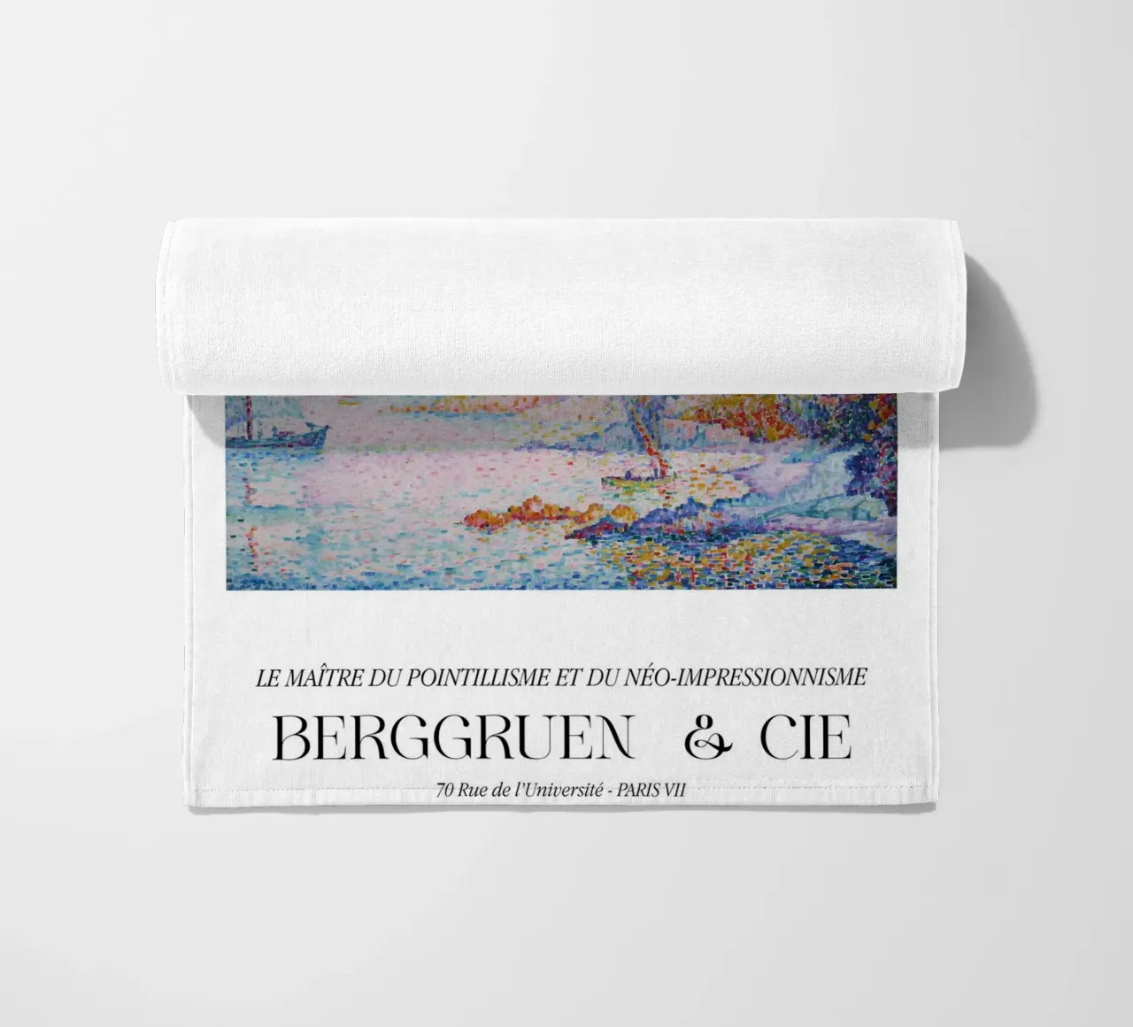 Paul Signac La Calanque Pointillisme Meester Berggruen strandhanddoek van NorwesClub
