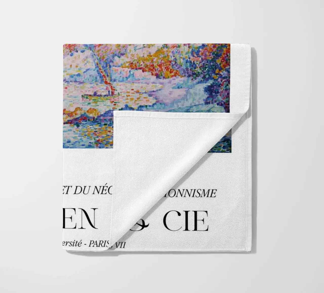 Paul Signac La Calanque Pointillisme Meester Berggruen strandhanddoek van NorwesClub