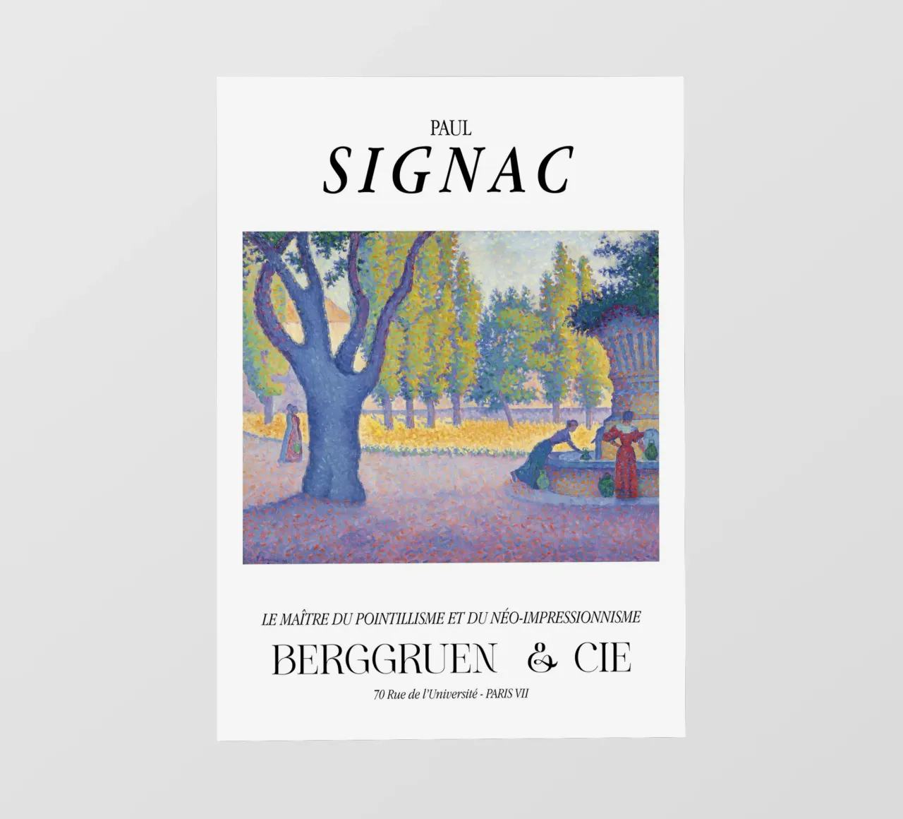 Paul Signac La Calanque Puntinismo Maestro Berggruen pellicola backlit da NorwesClub
