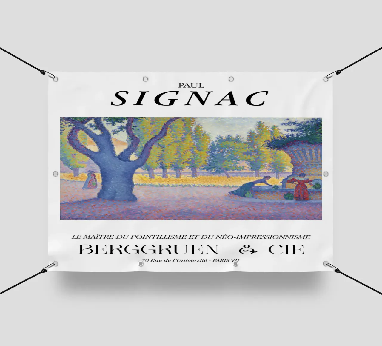 Paul Signac La Calanque Puntinismo Maestro Berggruen telo in pvc da NorwesClub
