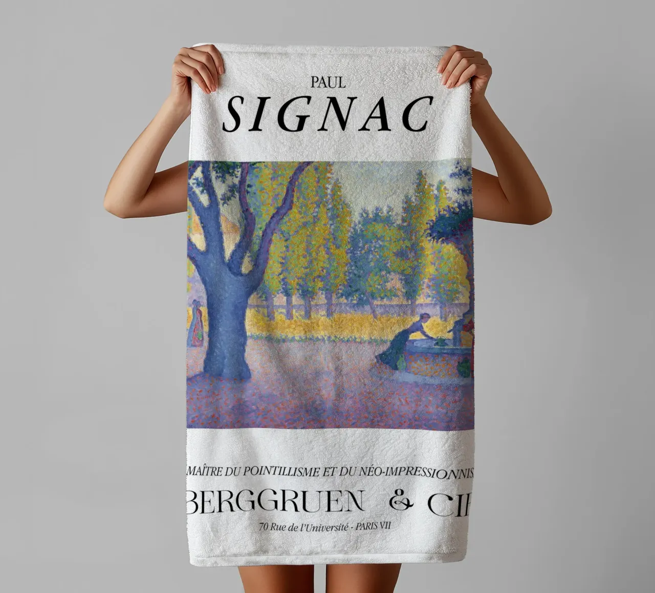 Paul Signac La Calanque Pointillisme Meester Berggruen badhanddoek van NorwesClub