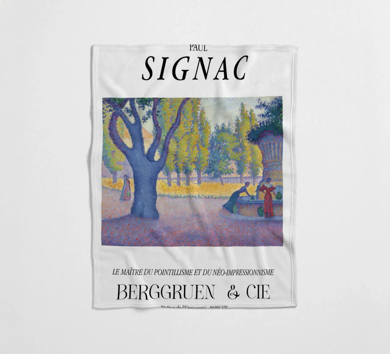 Paul Signac La Calanque Pointillisme Meester Berggruen fleecedeken van NorwesClub