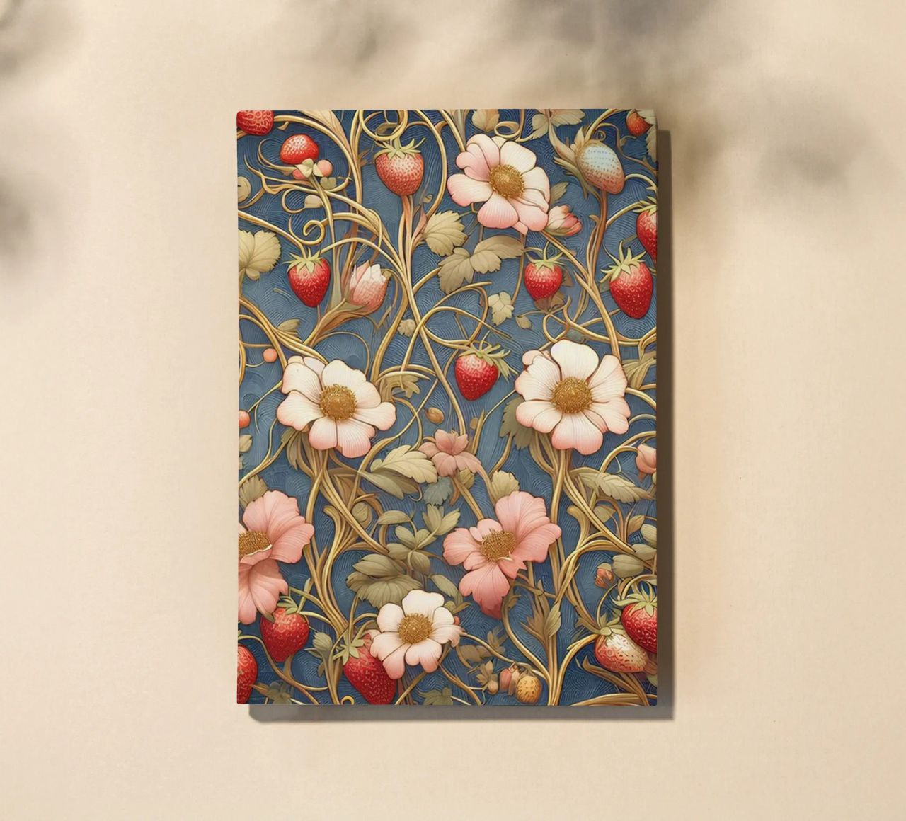 Strawberry vines notebook by Art-Nouveau-Dsg