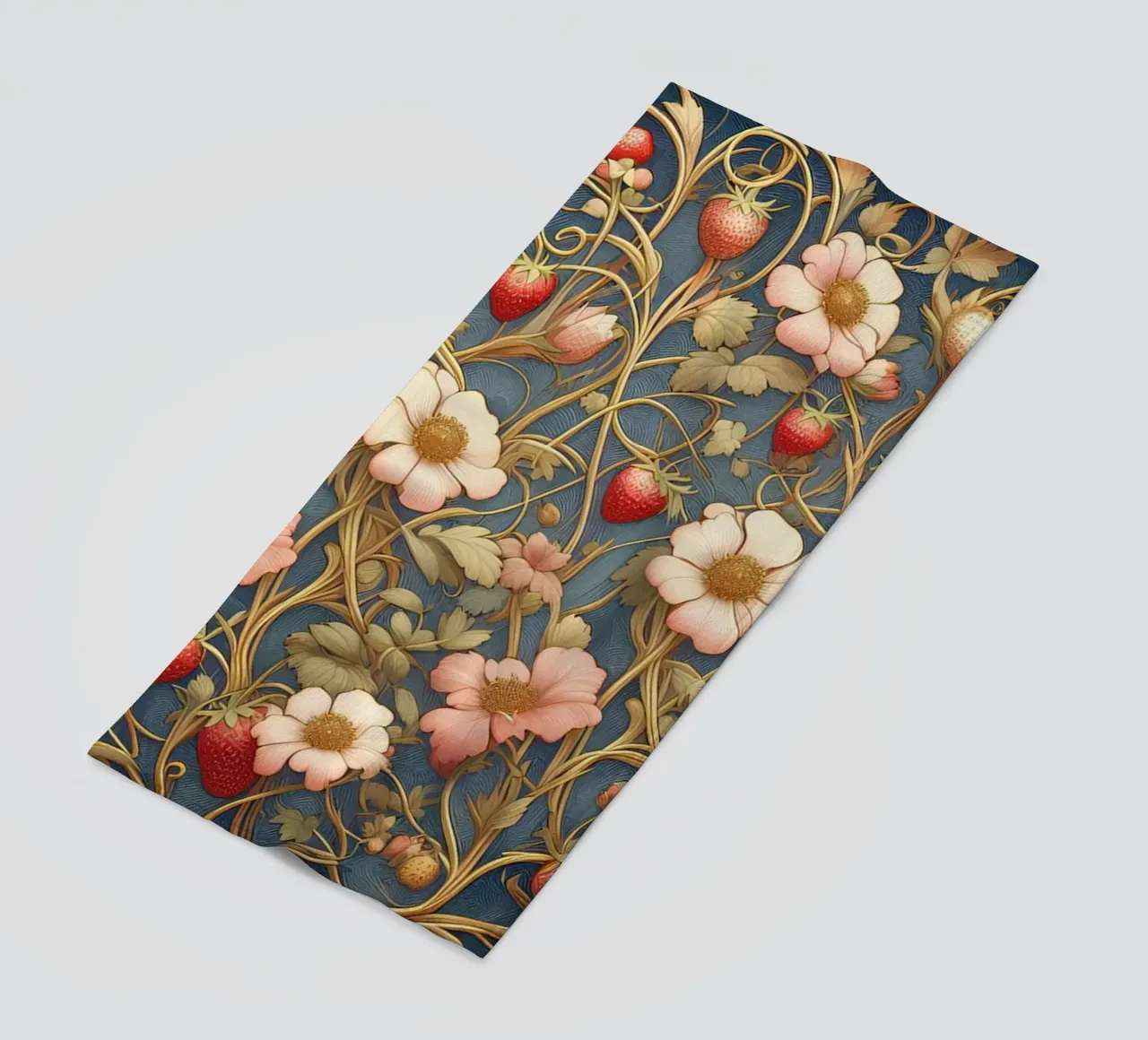 Vite di fragole telo mare da Art-Nouveau-Dsg