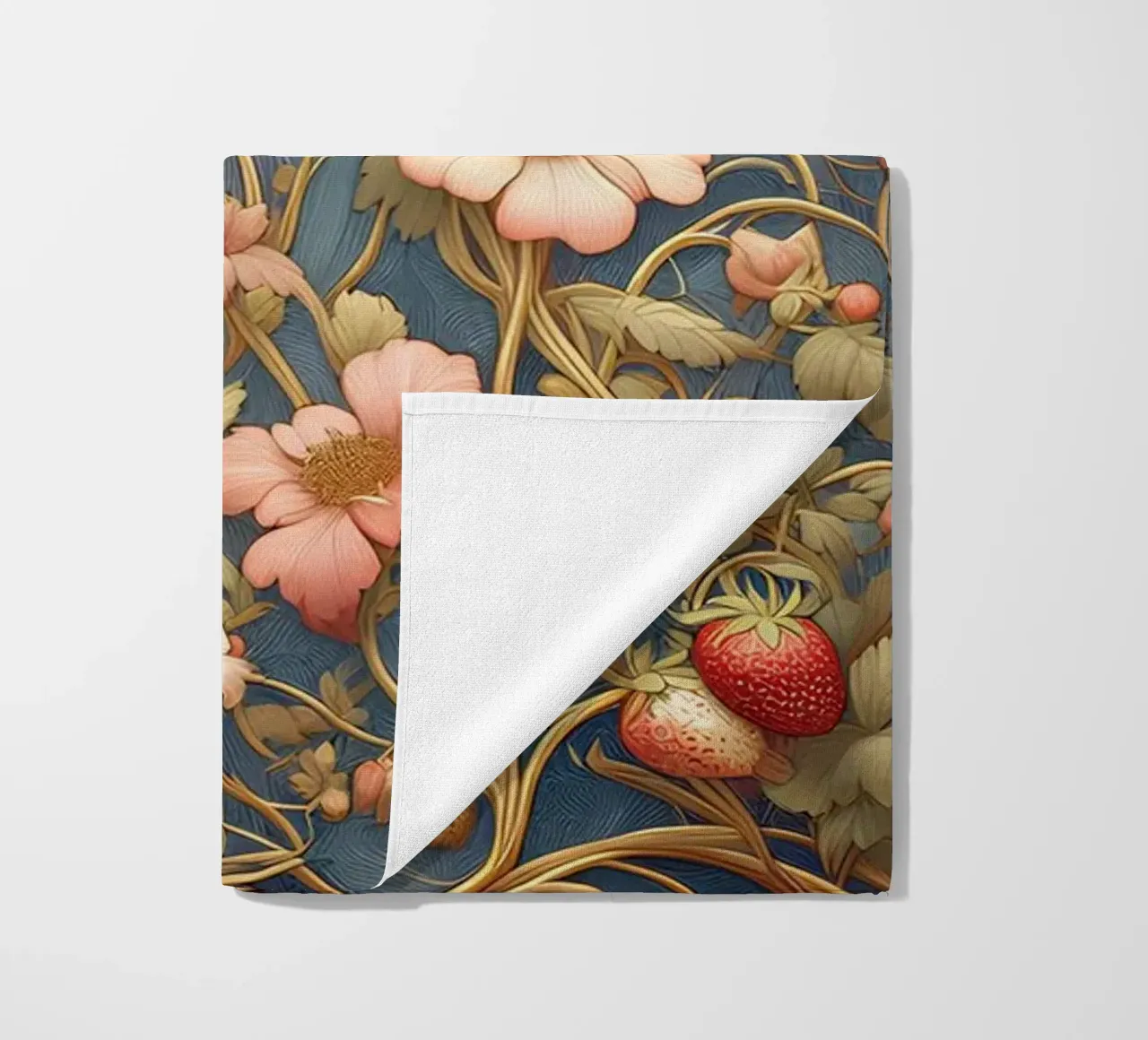 Vite di fragole telo mare da Art-Nouveau-Dsg