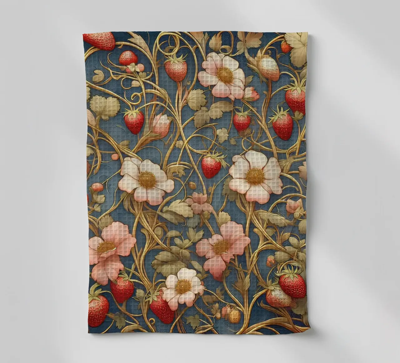 Vite di fragole canovaccio da cucina da Art-Nouveau-Dsg