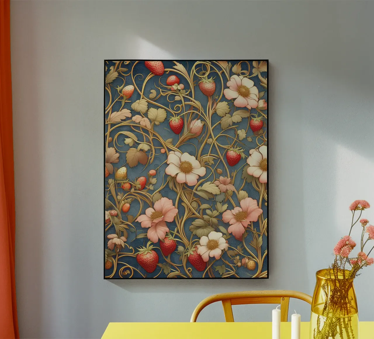 Vite di fragole plexiglass da Art-Nouveau-Dsg