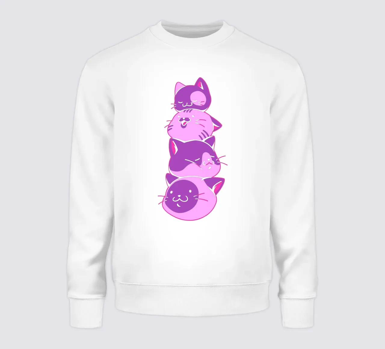 Mucchio di teste di gatto Kawaii felpa da Tobe Fonseca