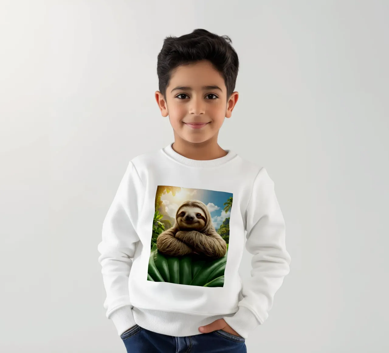 Cosy sloth kids sweatshirt by SlothStella
