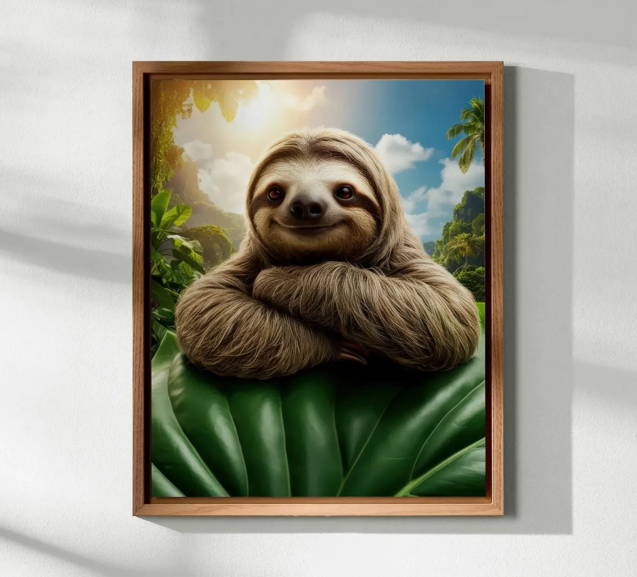 Accogliente bradipo alluminio dibond da SlothStella