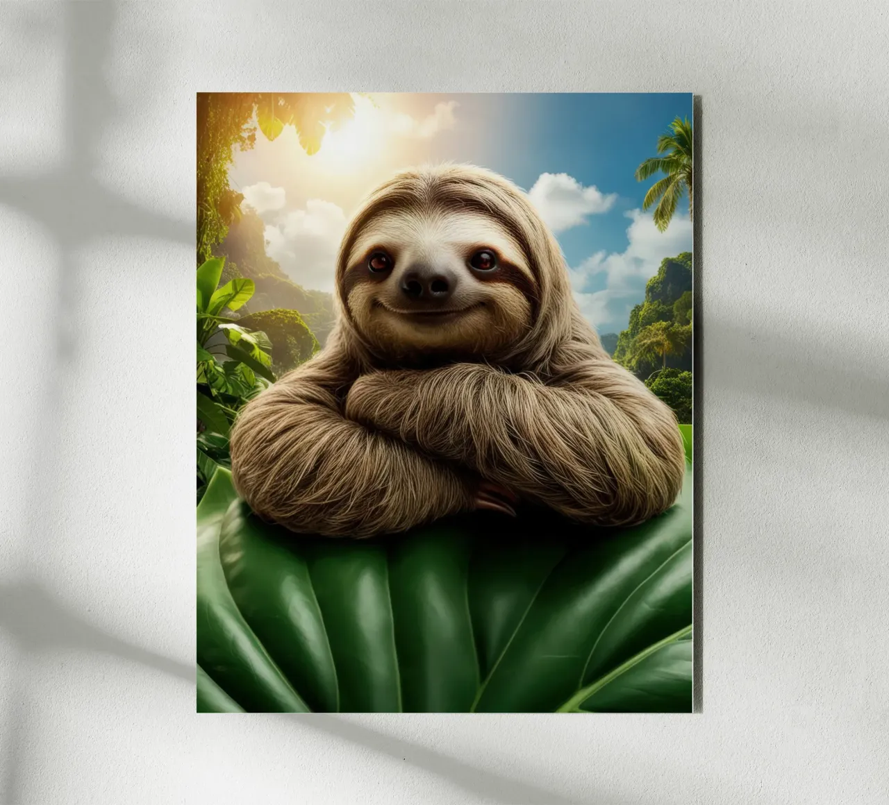 Accogliente bradipo alluminio dibond da SlothStella