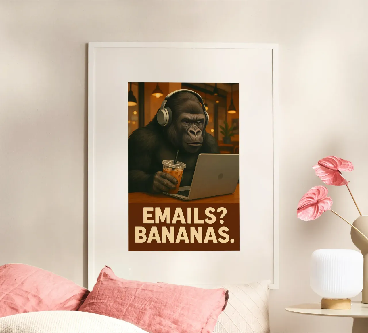 Funny Gorilla Meme carta hahnemühle da Funny Humor Art
