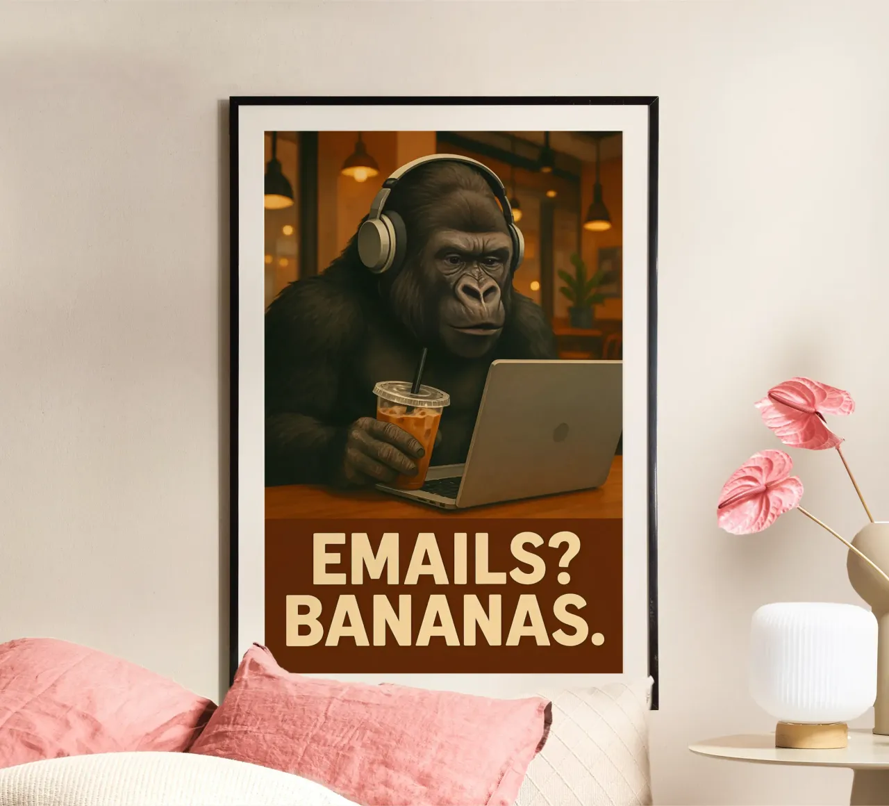 Funny Gorilla Meme carta hahnemühle da Funny Humor Art
