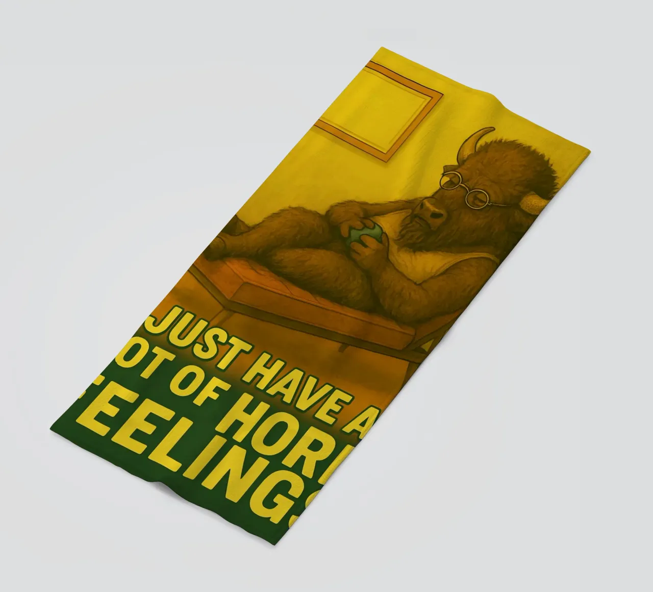 Meme divertente sul bisonte telo mare da Funny Humor Art