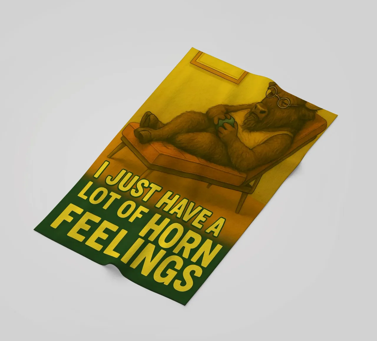 Meme divertente sul bisonte telo mare da Funny Humor Art