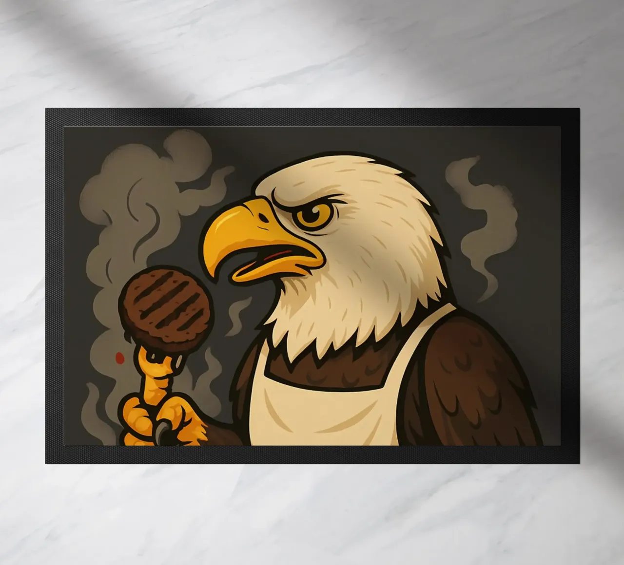 Funny Eagle Meme doormat by Funny Humor Art