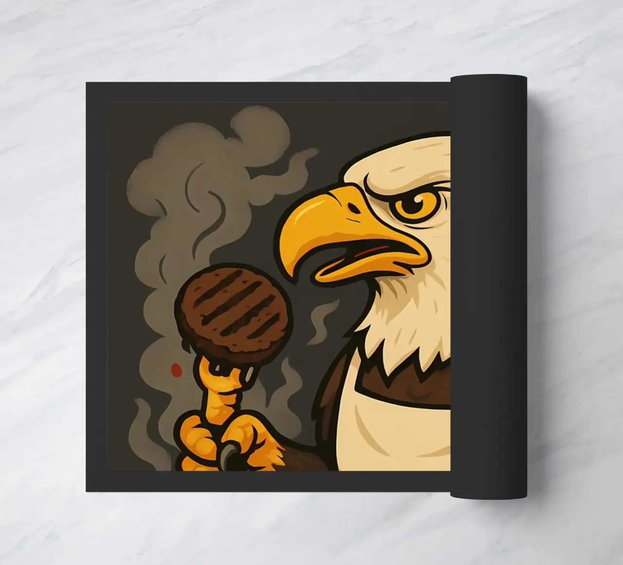 Funny Eagle Meme doormat by Funny Humor Art