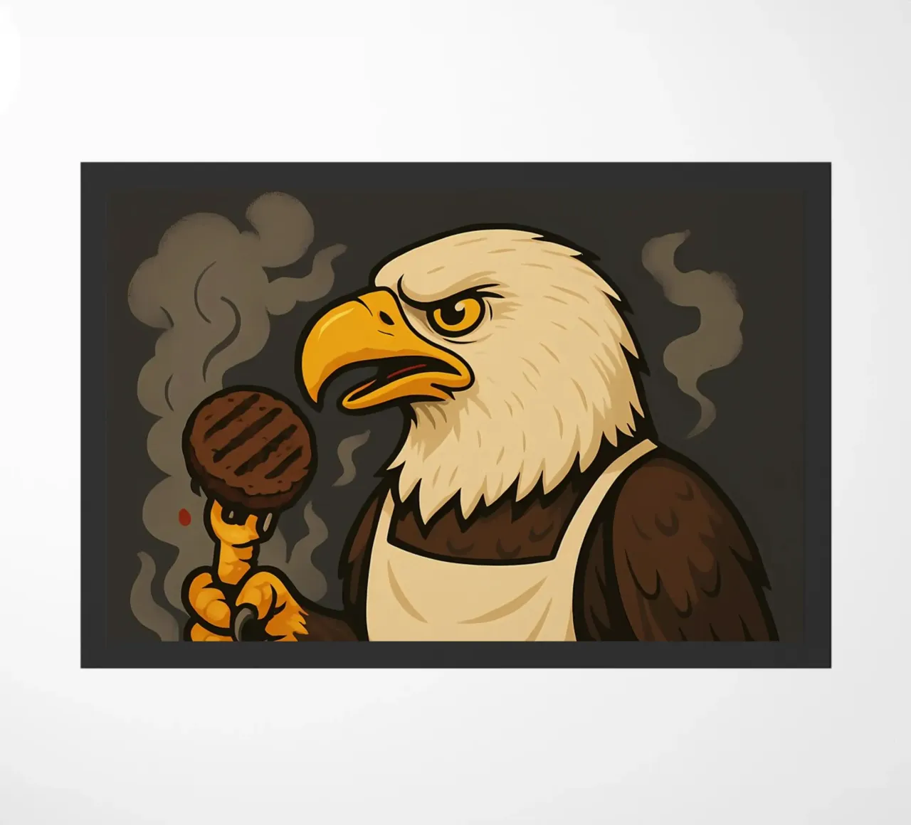 Funny Eagle Meme doormat by Funny Humor Art