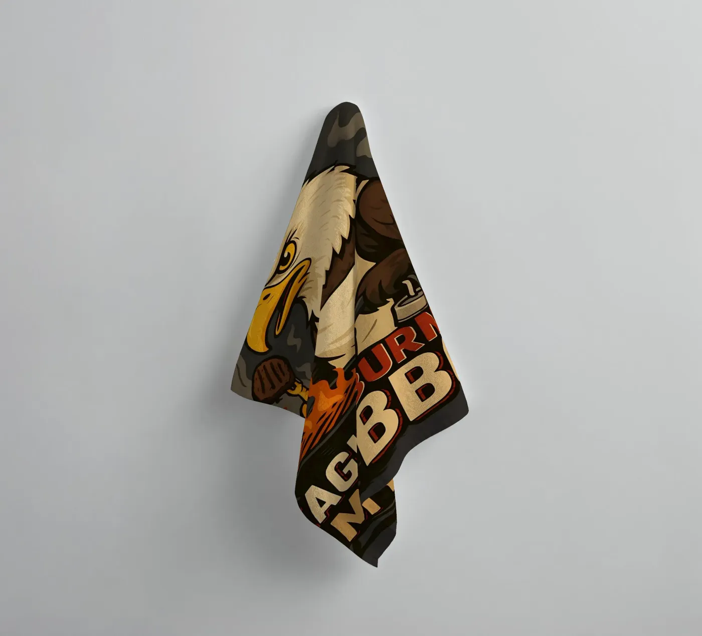 Funny Eagle Meme towel by Funny Humor Art