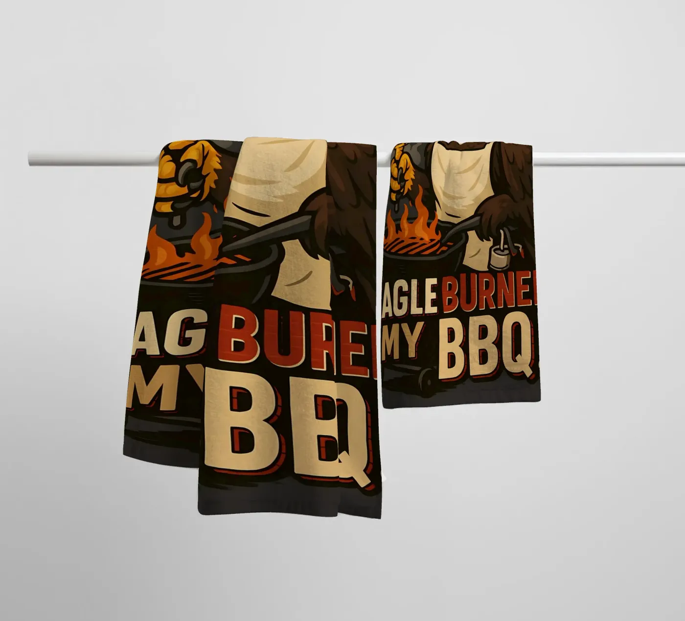 Funny Eagle Meme towel by Funny Humor Art