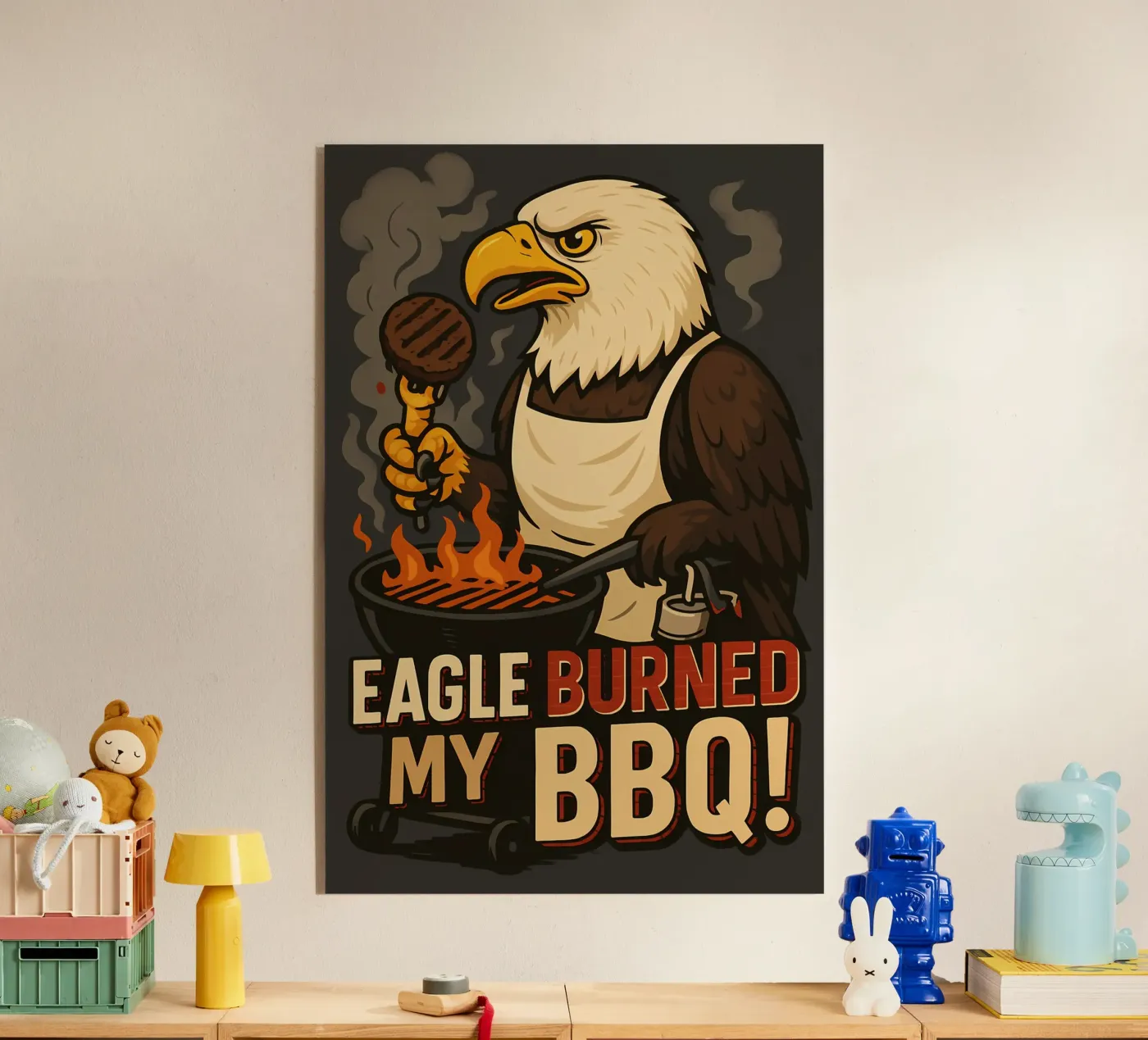 Funny Eagle Meme Acryl-Glas von Funny Humor Art