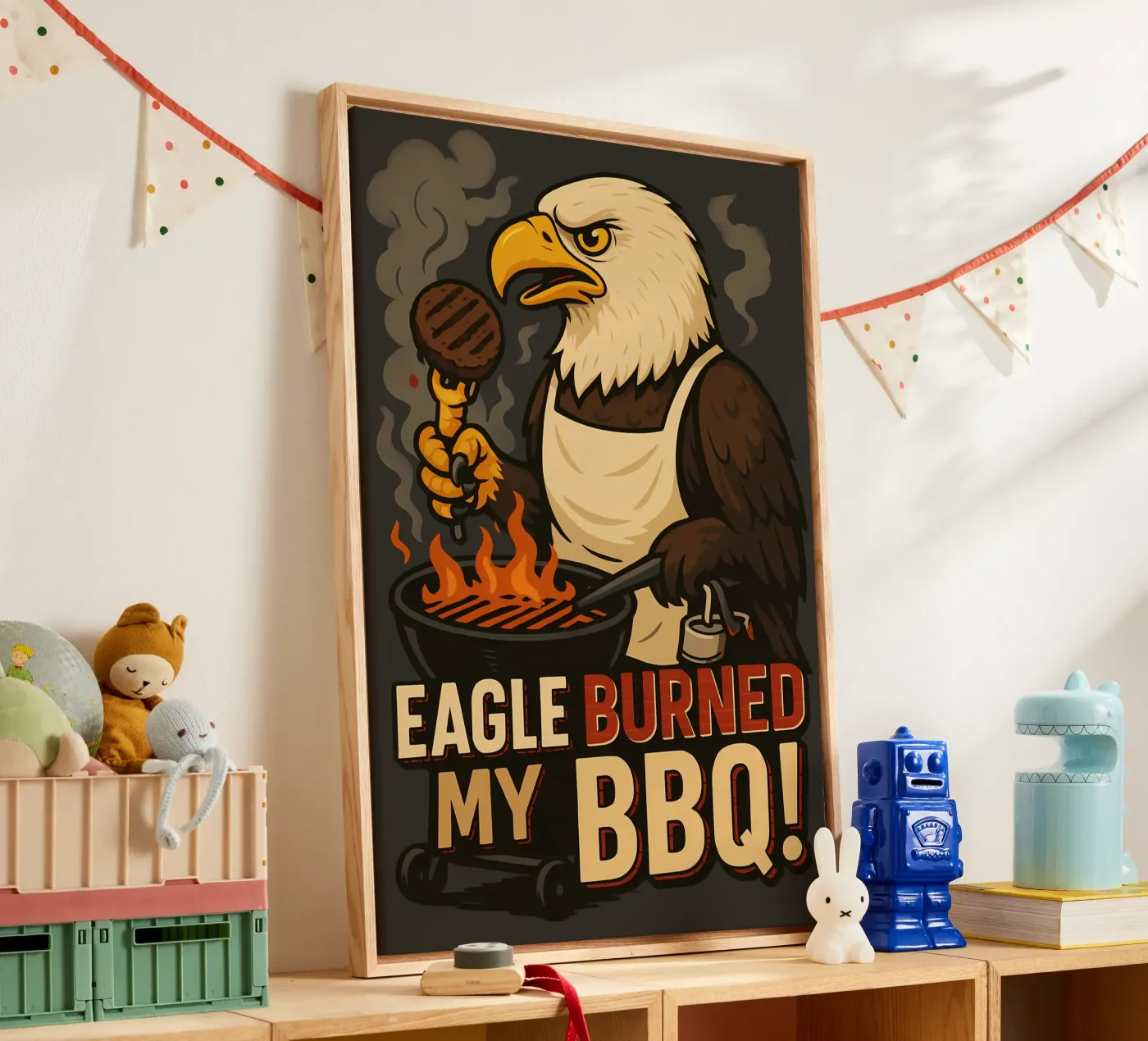Funny Eagle Meme tela da Funny Humor Art