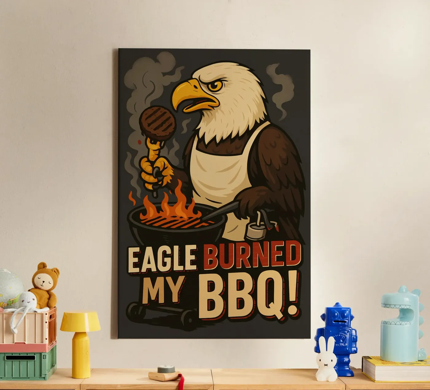 Funny Eagle Meme tela da Funny Humor Art