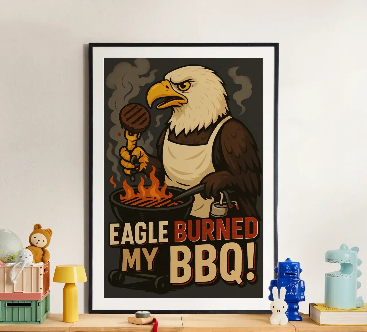 Funny Eagle Meme poster by Funny Humor Art