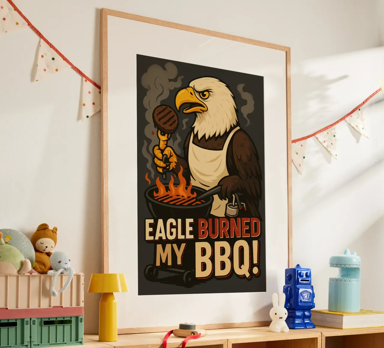 Grappige Adelaar Meme poster van Funny Humor Art