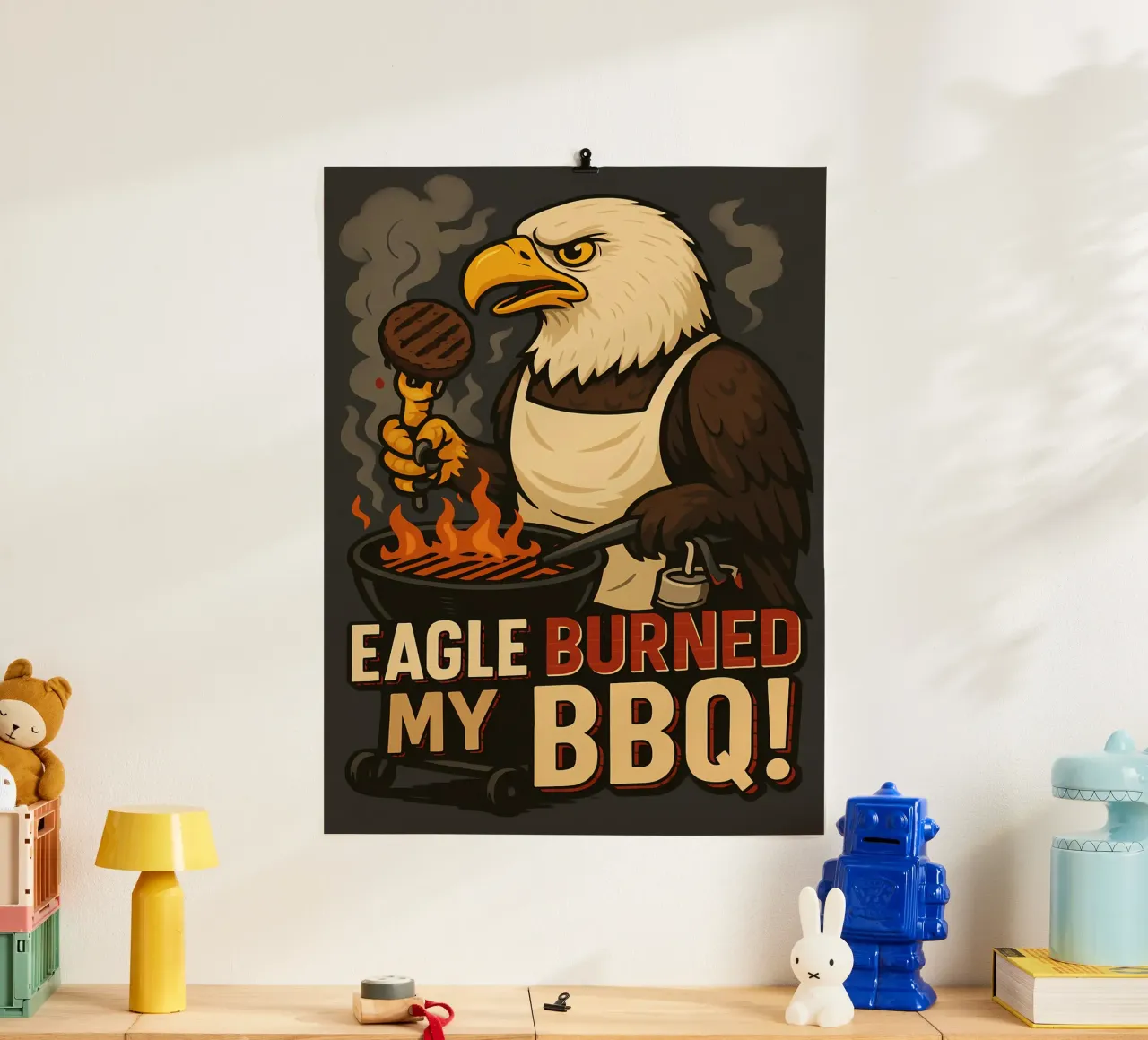 Grappige Adelaar Meme poster van Funny Humor Art