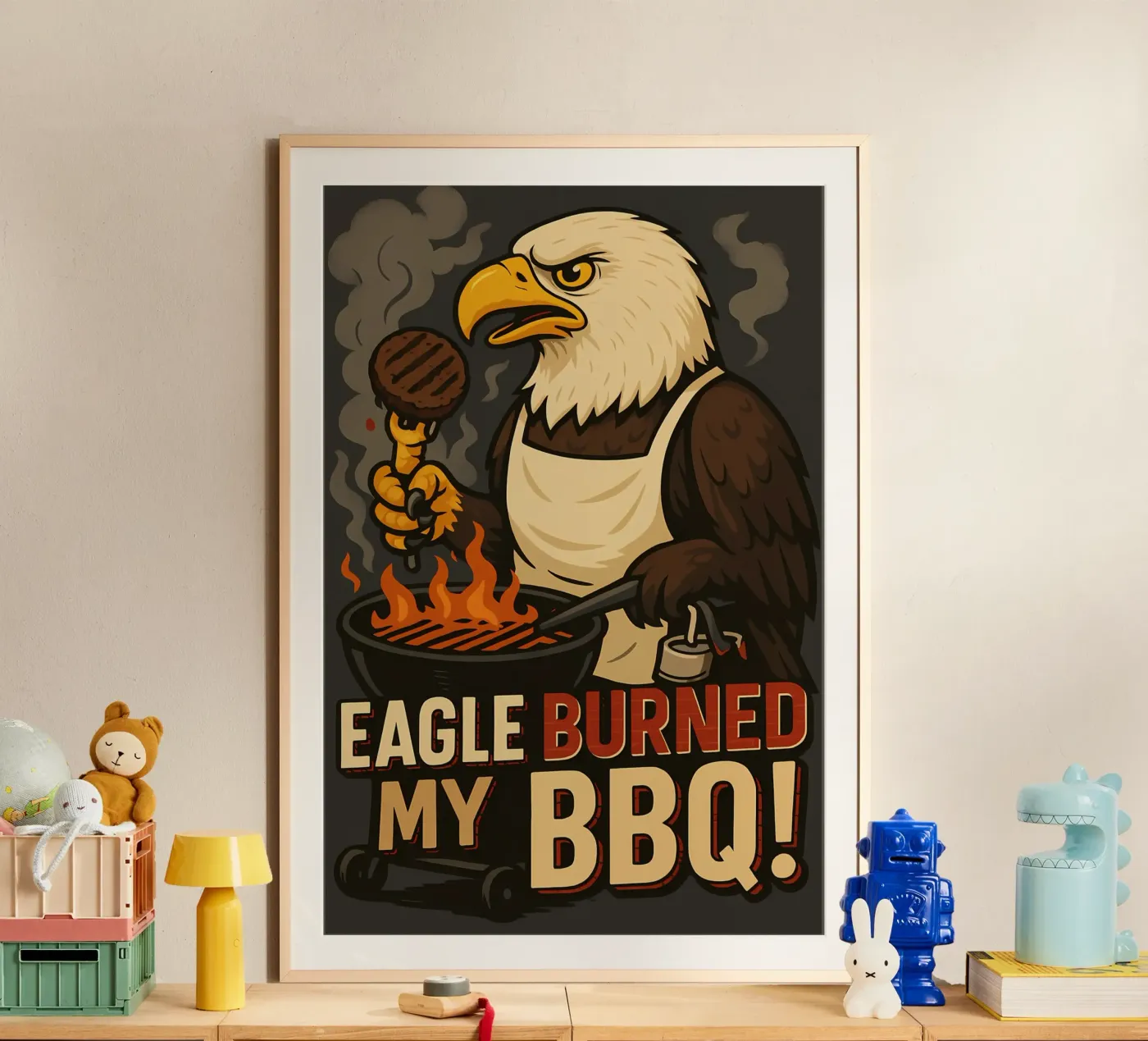 Funny Eagle Meme poster by Funny Humor Art