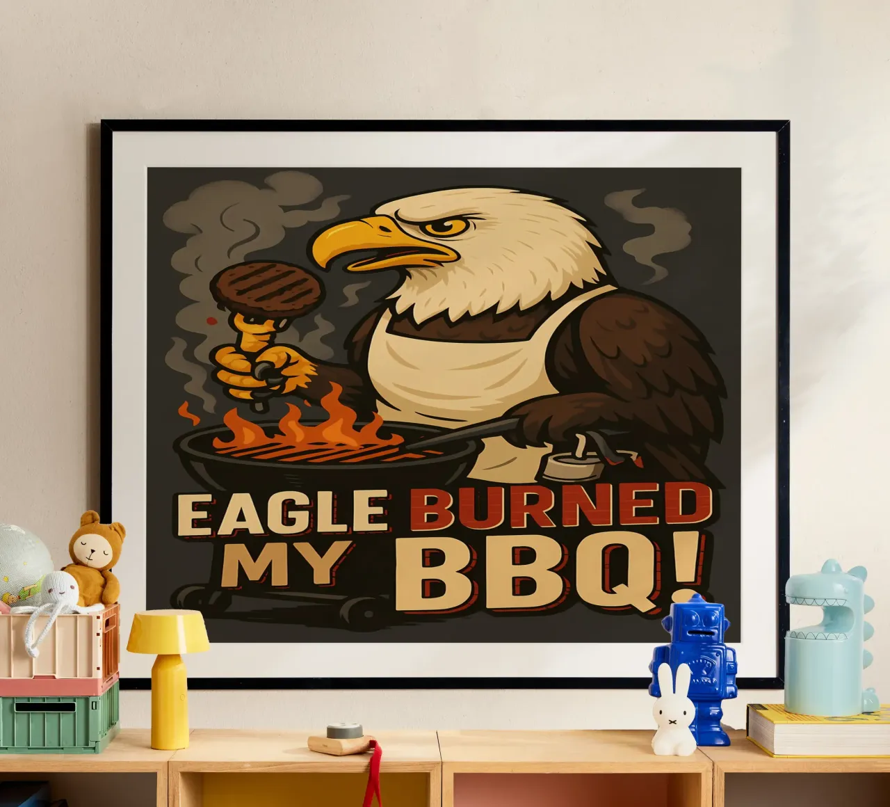 Grappige Adelaar Meme poster van Funny Humor Art