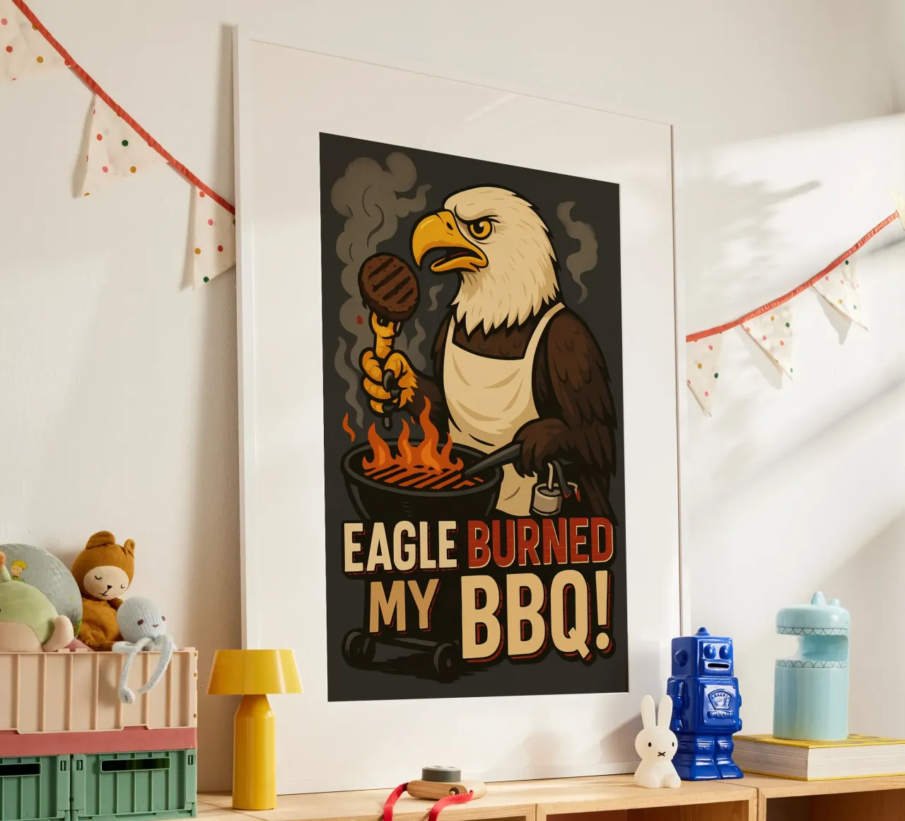 Grappige Adelaar Meme poster van Funny Humor Art