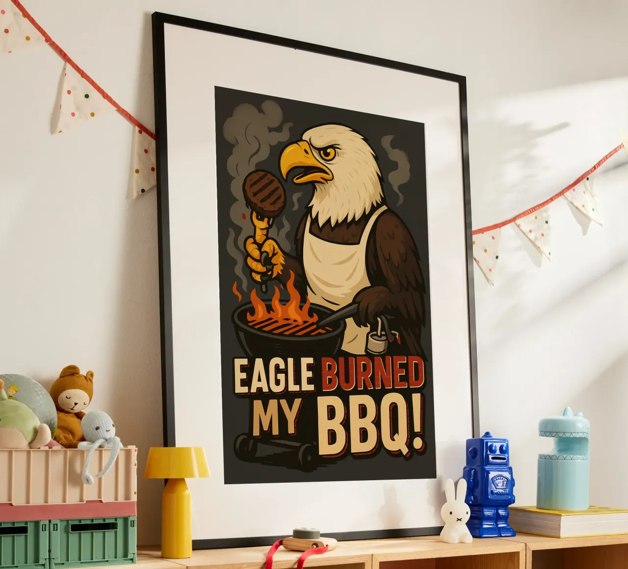 Funny Eagle Meme poster by Funny Humor Art