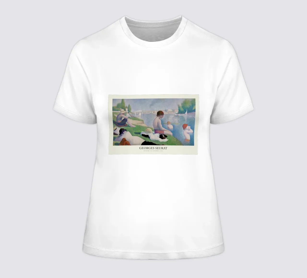 Seurat - Bathers at Asnières t-shirt da donna da Vintage by JUNIQE