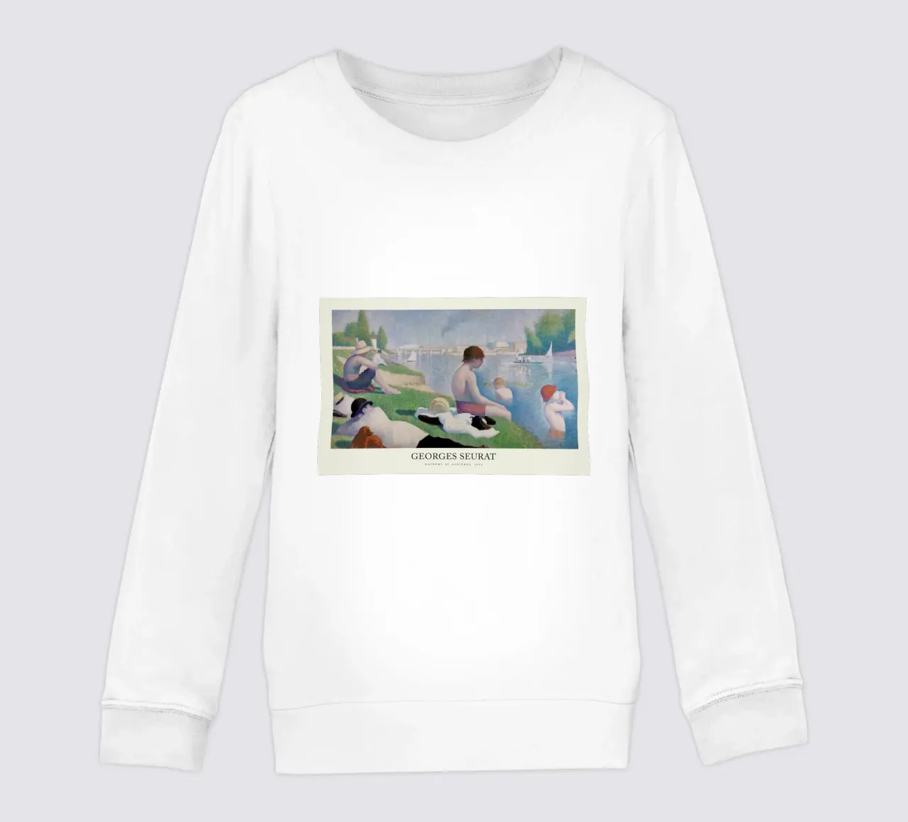 Seurat - Bathers at Asnières felpa bambino da Vintage by JUNIQE