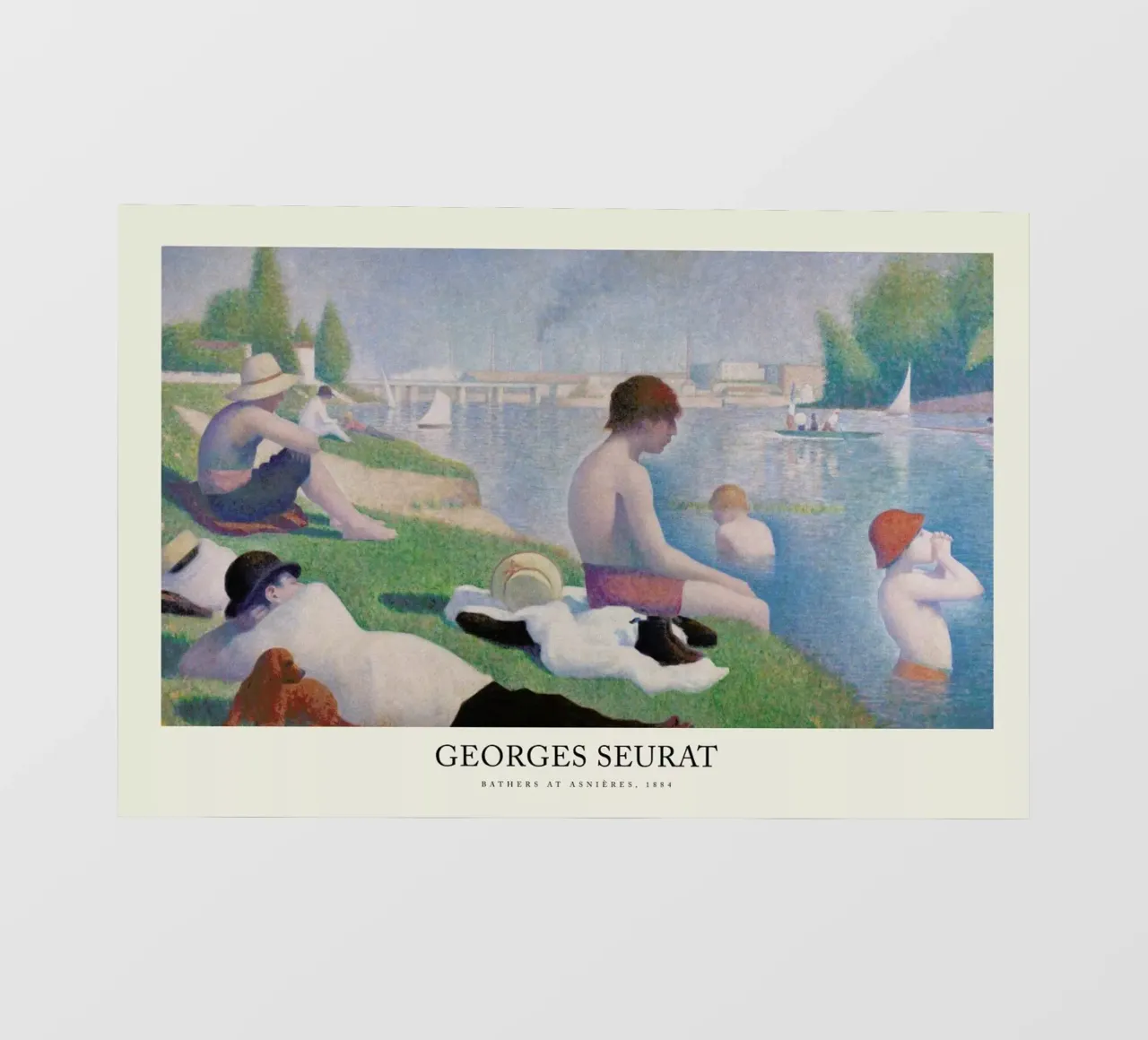 Seurat - Bathers at Asnières telo in pvc da Vintage by JUNIQE
