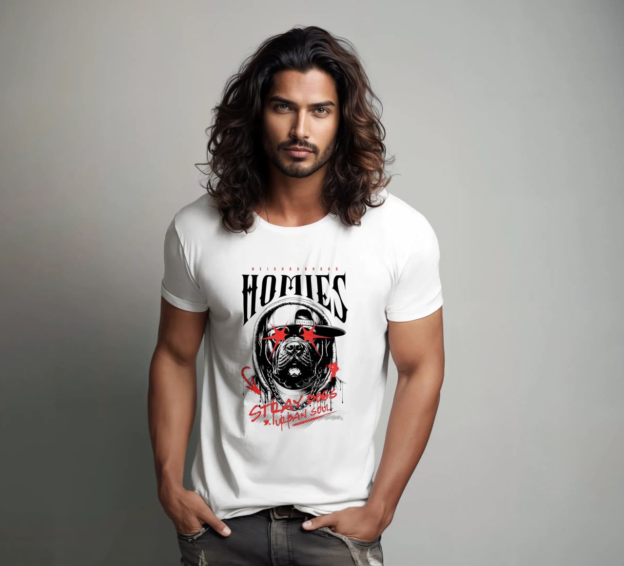 Neighborhood Homies T-Shirt von artelevenstudio