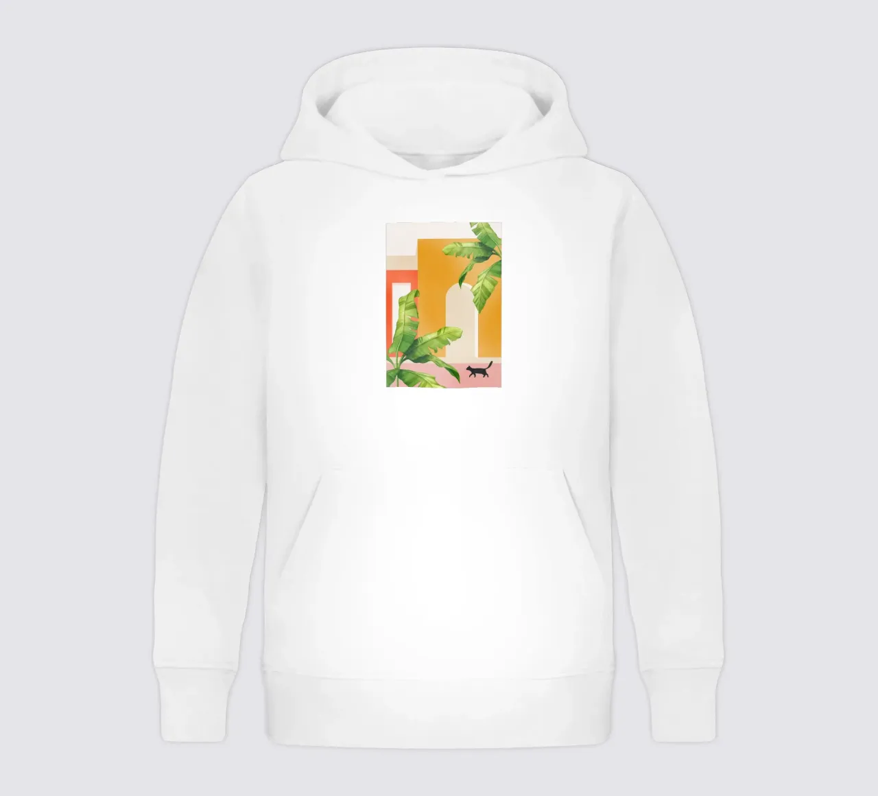 Cat Space III kids hoodie by Nadjaa