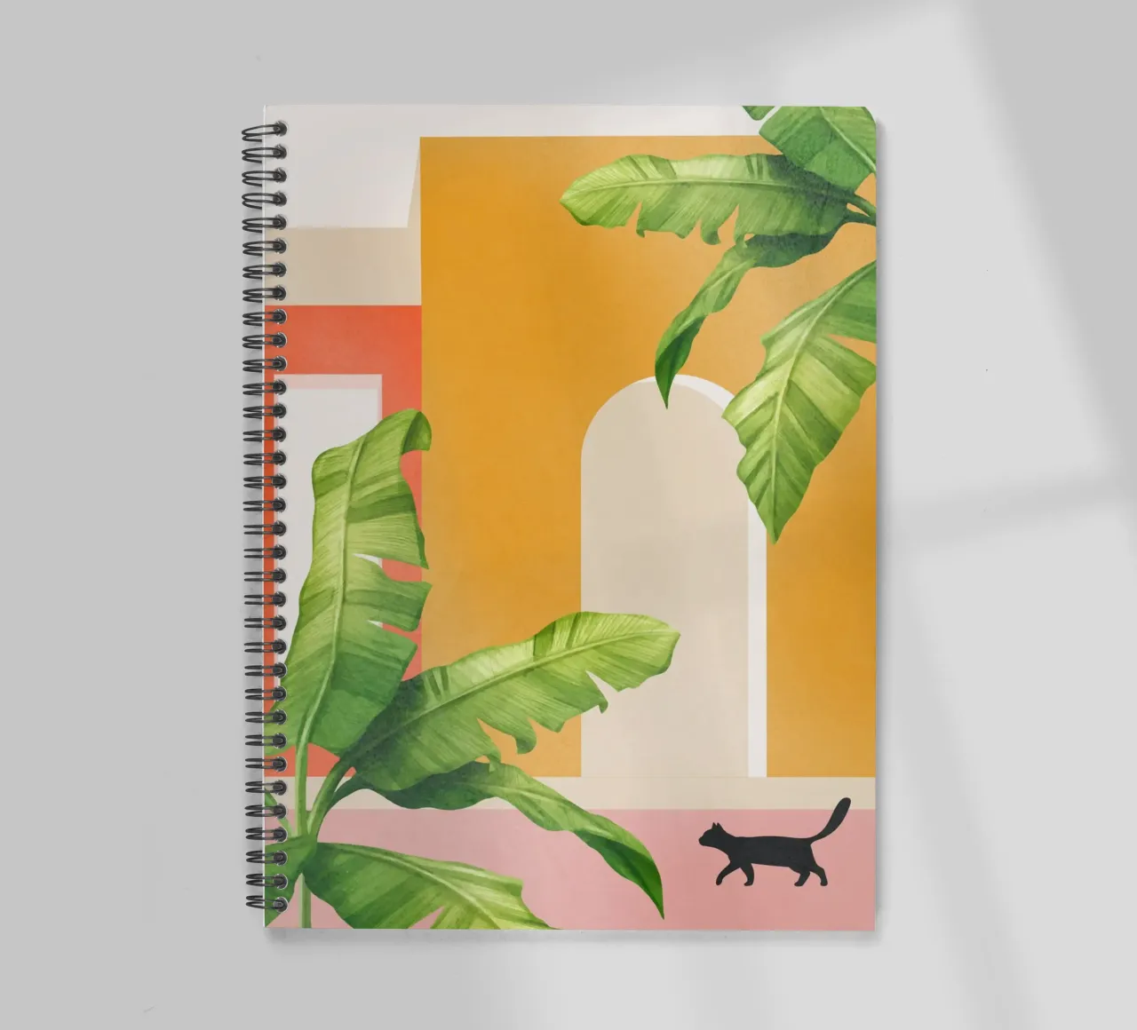 Cat Space III spiral notebook by Nadjaa