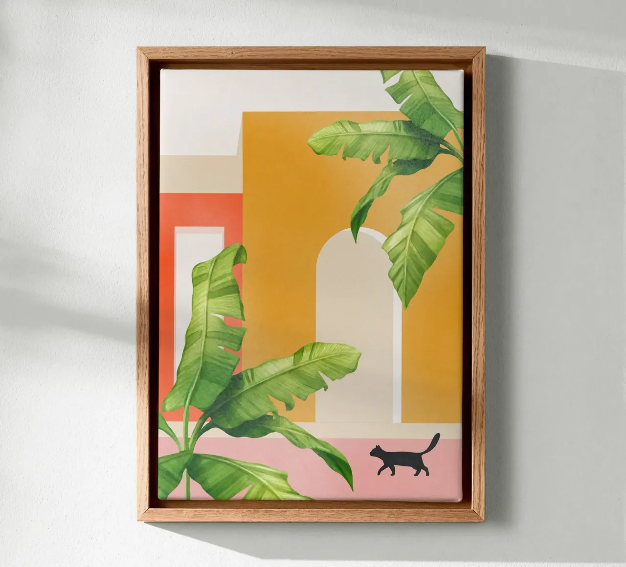 Cat Space III canvas by Nadjaa