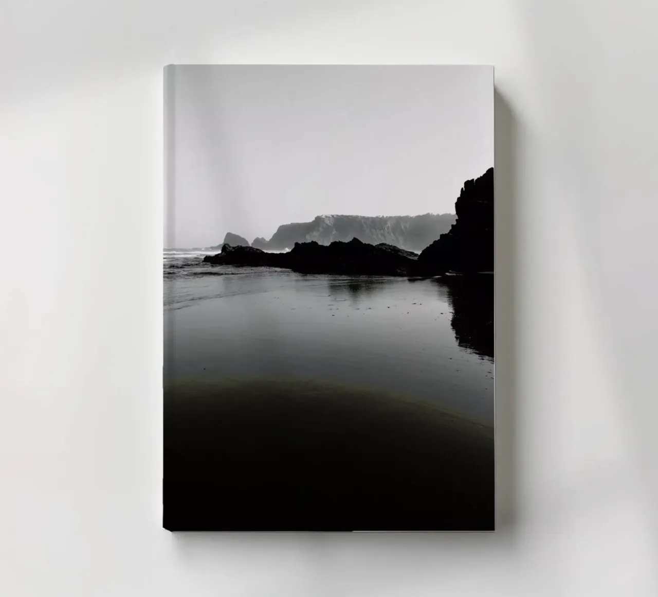 Black And White Beach notebook by Sebastian Hilgetag