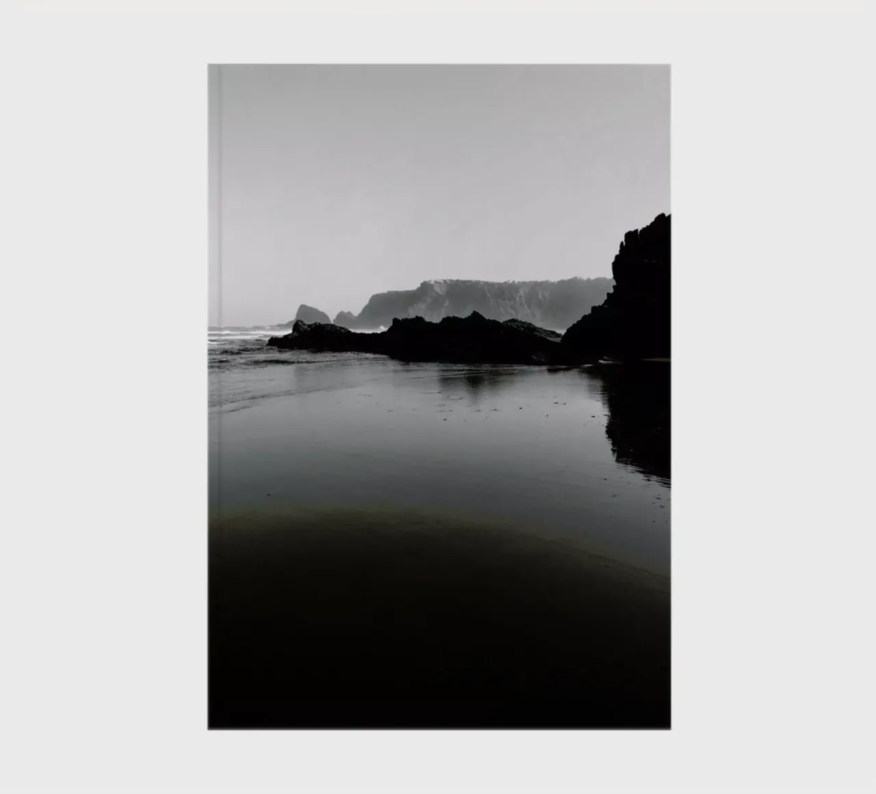 Black And White Beach notebook by Sebastian Hilgetag