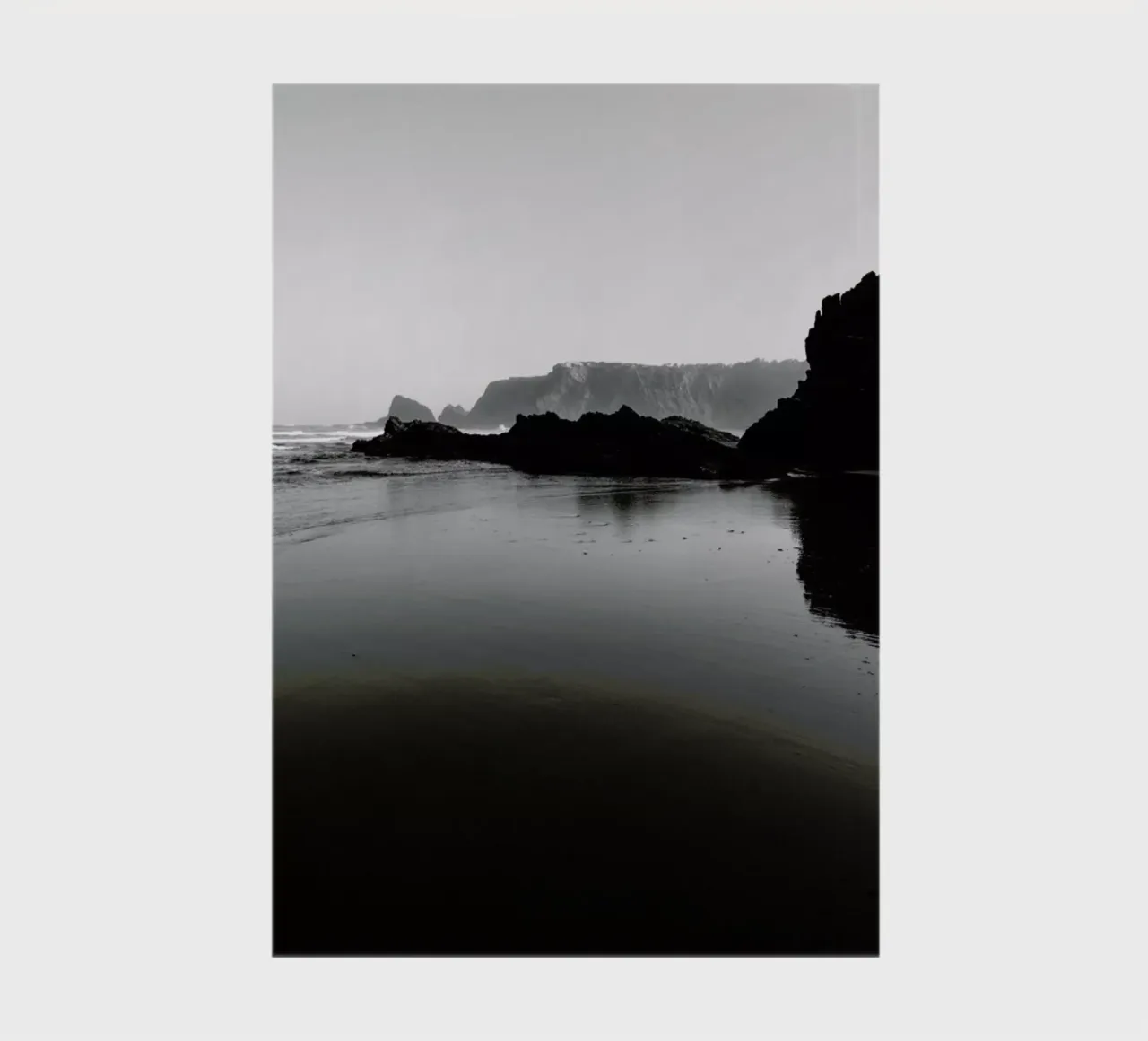 Black And White Beach notebook by Sebastian Hilgetag