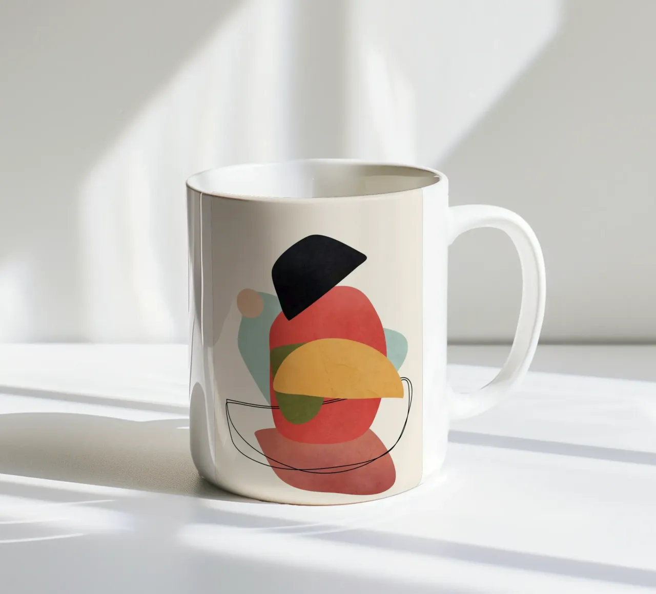 Modern Abstract Art 15 tazza in ceramica da Nadjaa