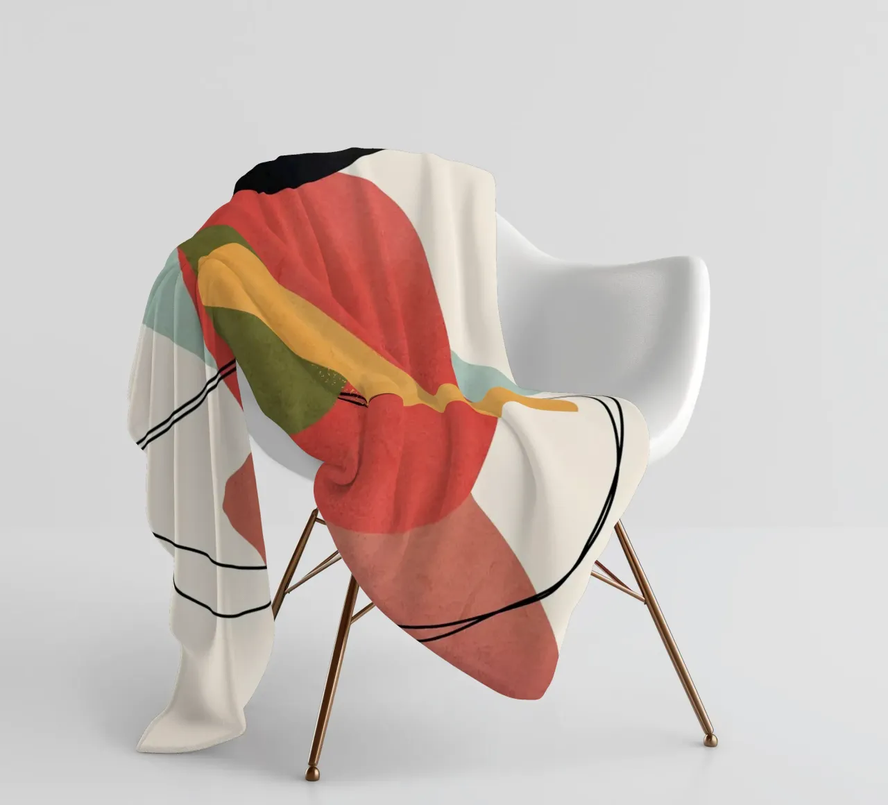 Modern Abstract Art 15 coperta in pile da Nadjaa