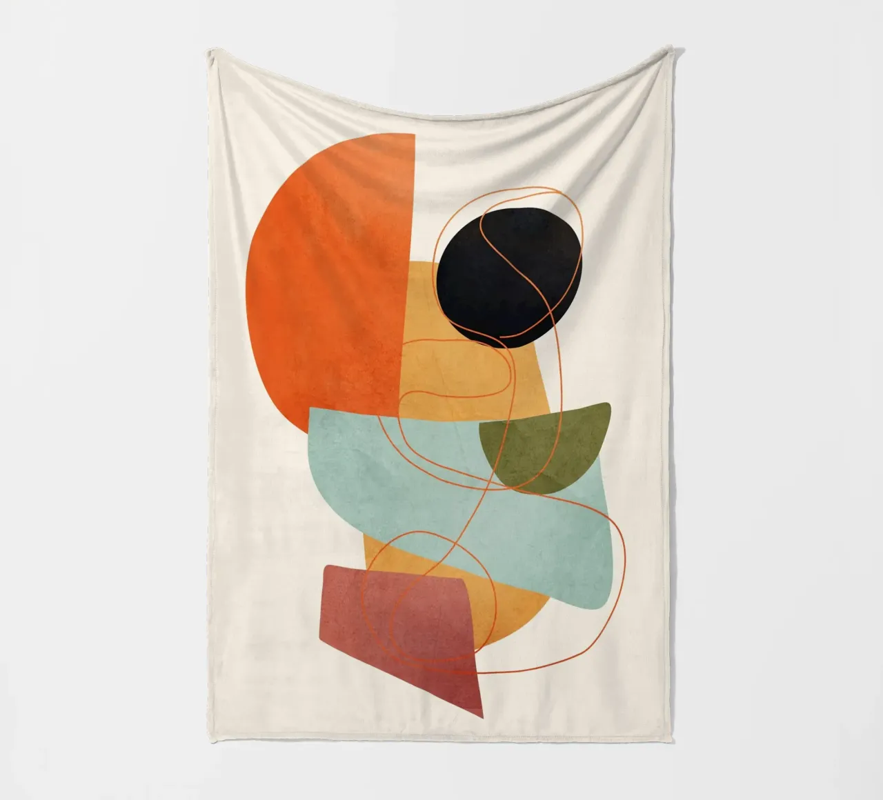 Modern Abstract Art 16 coperta in pile da Nadjaa
